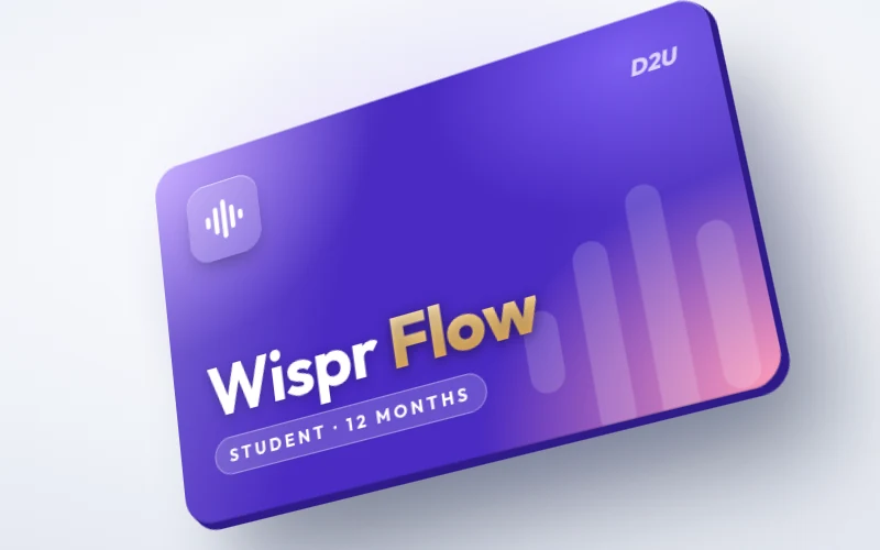 اشتراك Wispr Flow للطلاب لمدة سنة (NW)
