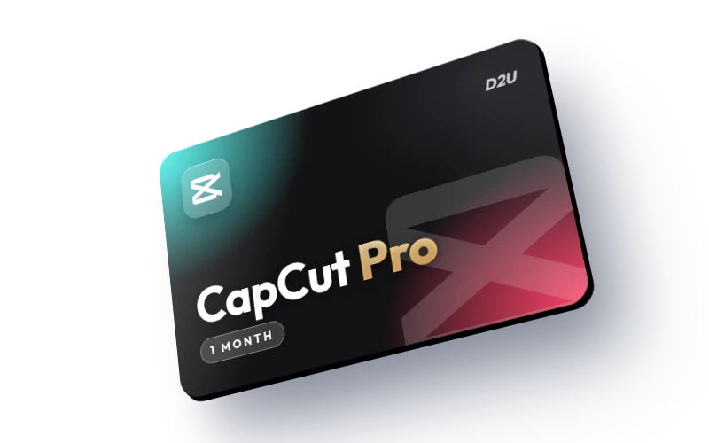 اشتراك CapCut Pro لمدة شهر