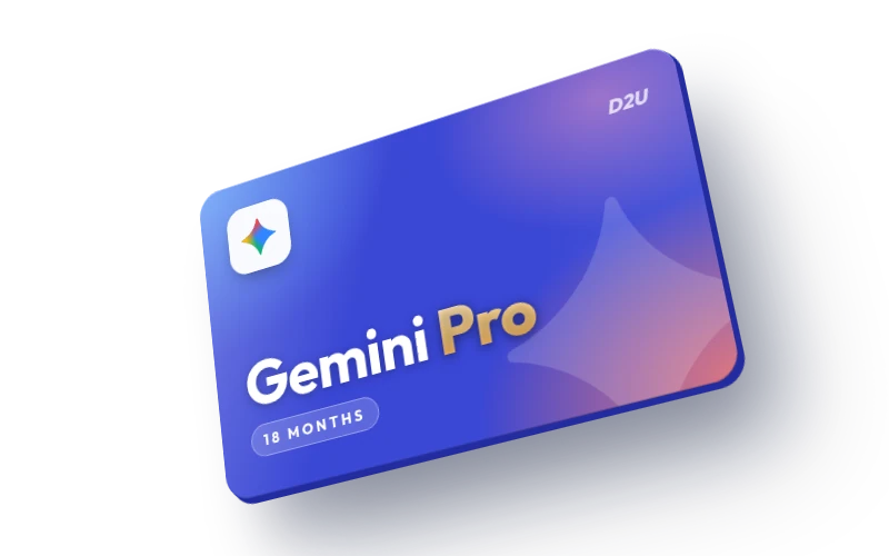 اشتراك Gemini Pro لمدة 18 شهر